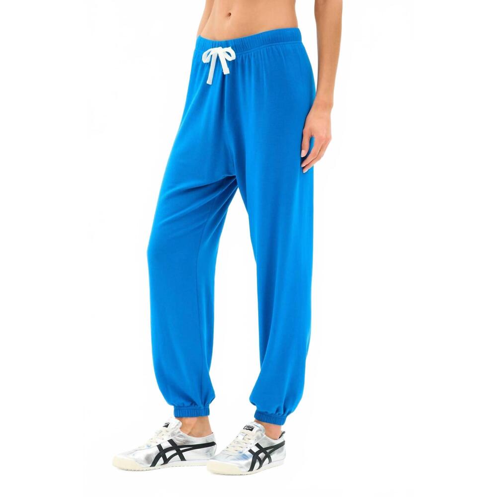 NEW SPLITS59 andie oversized fleece sweatpant in classic blue - Picture 2 of 3